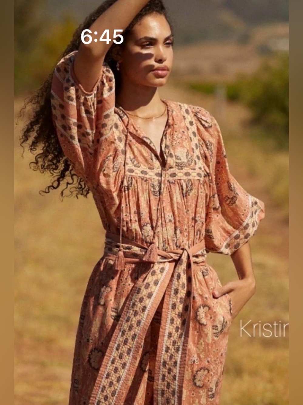 Cleobella Anthropologie Magdalena Jumpsuit, Size Medium NWT